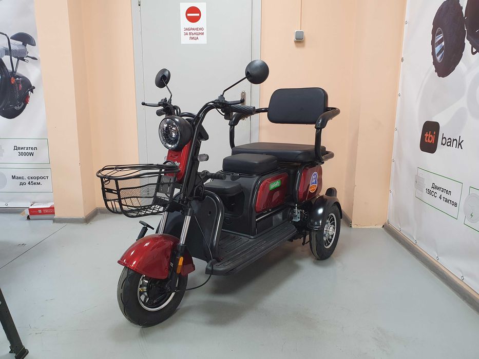 Електрическа триколка М19 PV с три седалки – 1500W