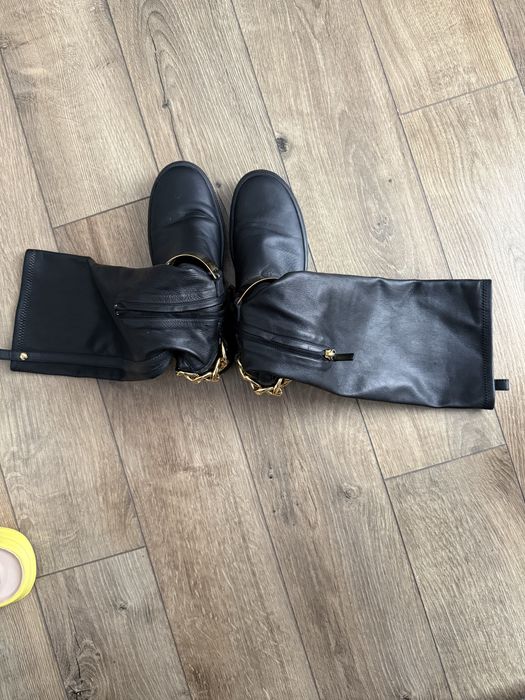 Giuseppe Zanotti cizme cu lant auriu