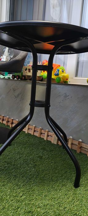 Кръгла метална маса 60см