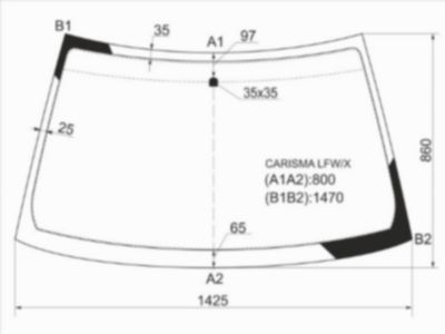 Стекло лобовое  Mitsubishi Carisma