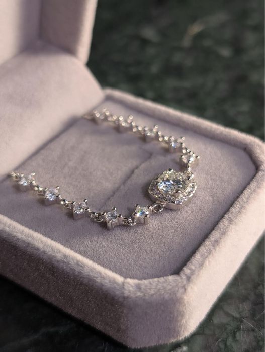 Bratara Tennis Moissanite 0.8 CT VVS1 Argint S925 GRA