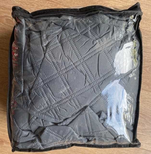 Husa canapea coltar impermeabila 4 locuri 280 cm - reversibila stanga/dreapta, gri inchis