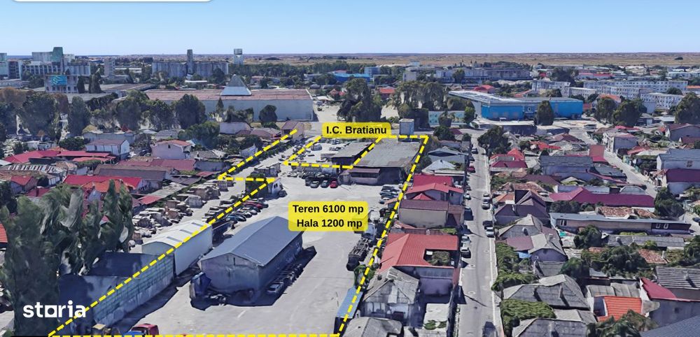 Teren 6100 mp platforma betonata in Constanta intrare de pe A2 Bd. IC