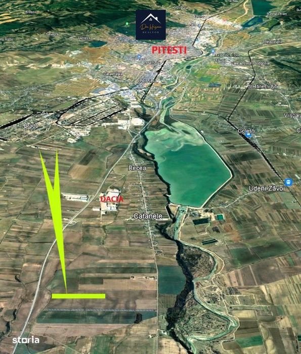 Oportunitate-Teren intravilan-5 ha-langa Pitesti - Parc Fotovoltaic