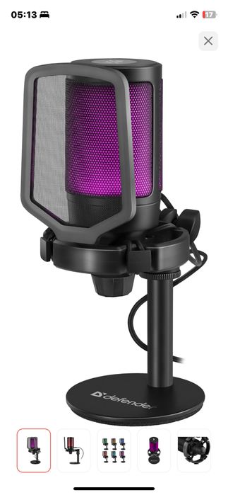 Микрофон Defender Impulse GMC 600 USB черный