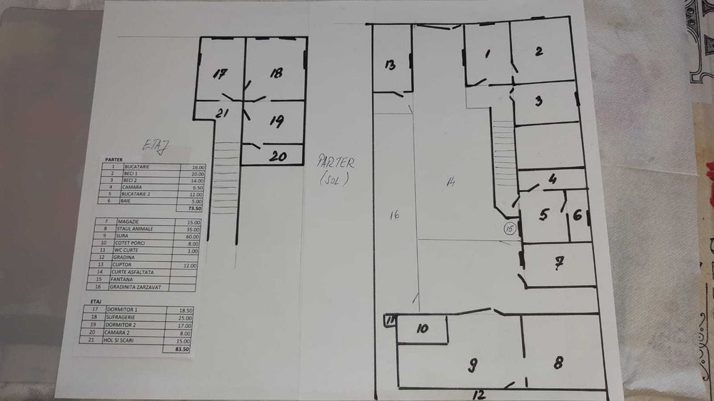 Casa / gospodarie saseasca in sat Bunesti, judet Brasov. Pe drumul spre Viscri