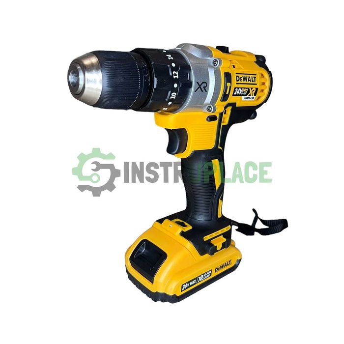 Акумулаторен ударен винтоверт DeWalt XR 24V 6Ah с 2 батерии Девалт ПРО