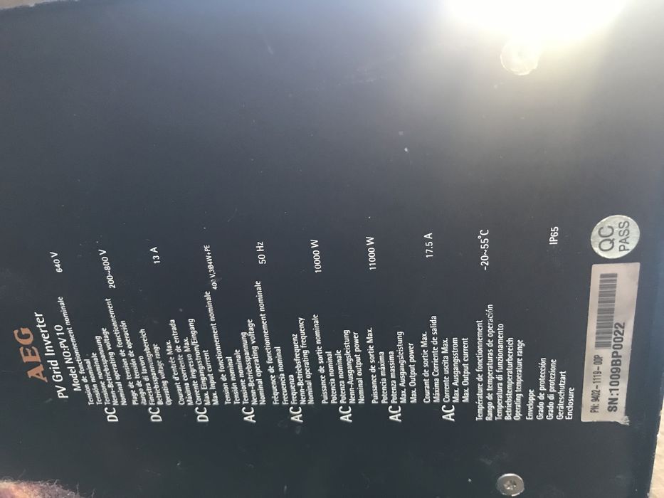 Трифазен мрежов Инвертор 400V