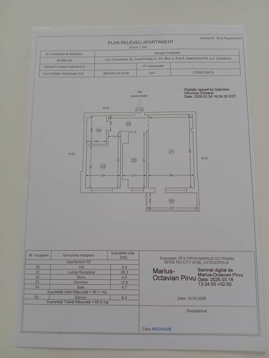 Apartament 3 Camere  | 65,5 mp | Bloc Nou | Finisat si Mobilat Complet| Ansamblul Energia