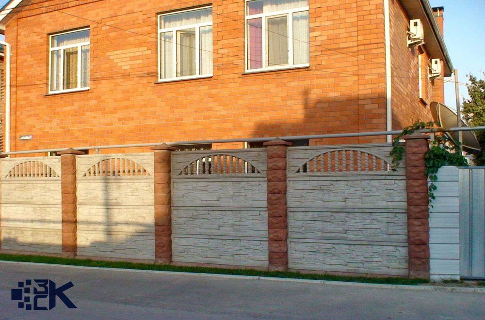 Заборы. Ограждения. Евро забор. Бетонный забор. - Бетонные блоки Алматы ...