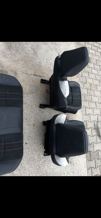 Полу кожен салон за Toyota CHR 2020г/тоьота /кожа+велур/ подгрев