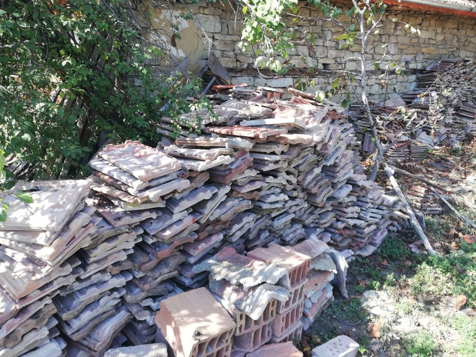 Едно канални и двуканални цигли, втора употреба