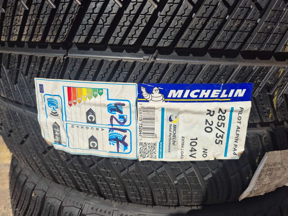2 Anvelope M+S IARNA - 285/35/20 104V NO - Michelin Pilot PA4 - OEM Porsche NOI - DOT 2017 !