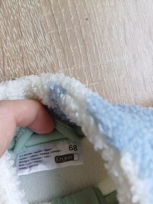 Комплект шерпа с джинси с топлийки по избор 68см , 4-6м