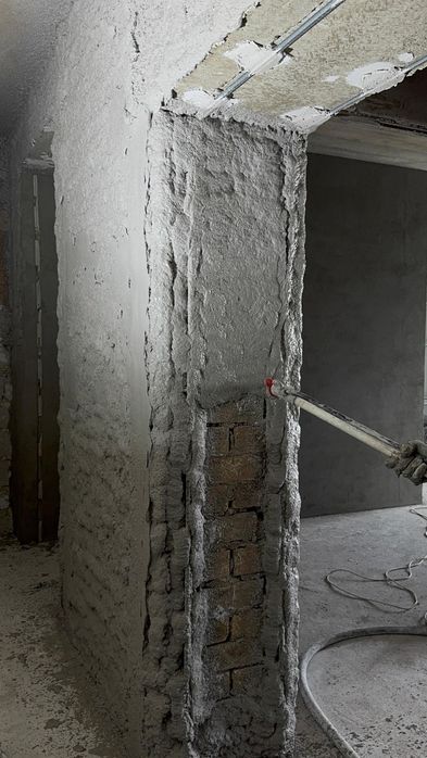 Штукатурка стен механизированная