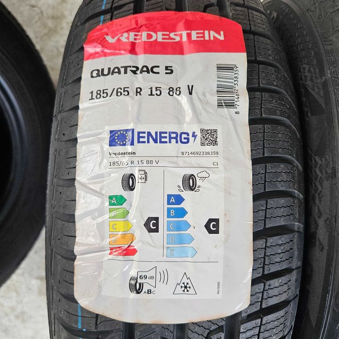 2 Нови всесезонни гуми 185/65R15 Vredestein Quatrac 5 88V M+S 3PMFS