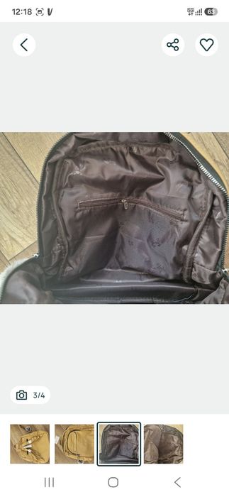 Rucsac dama galben mustar NOU