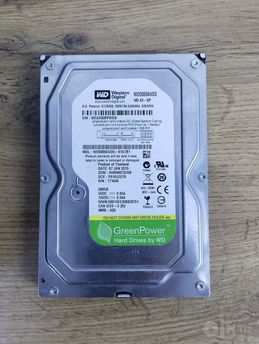 Hdd 500gb westrn digtal