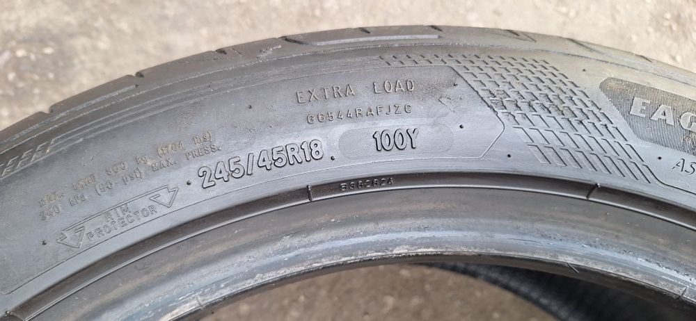 6.6mm! 245 45 18 Goodyear eagle F1 asymmetric 5