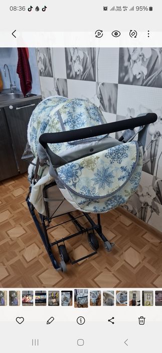 продам детский санки коляска