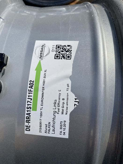 17 цола 5 х 114.3 мм Рено Нисан Кашкай Nissan Qashqai , Renault Kadjar