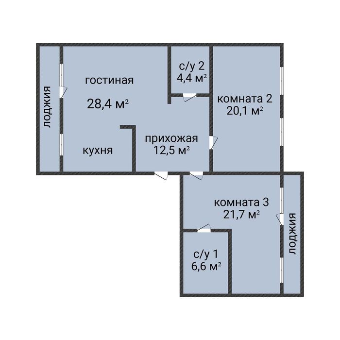 3-комн.кв.ул.пл. в центре