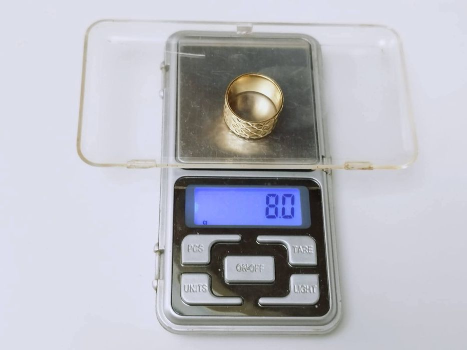 Inel Big Reflection din argint de 925, placat cu aur de 18k, JK