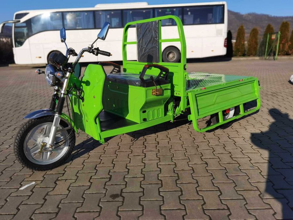 Thor STAR VERDE nou triciclu electric cu bena Agramix 1200W Targu