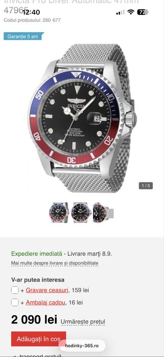 Ceas INVICTA automatic