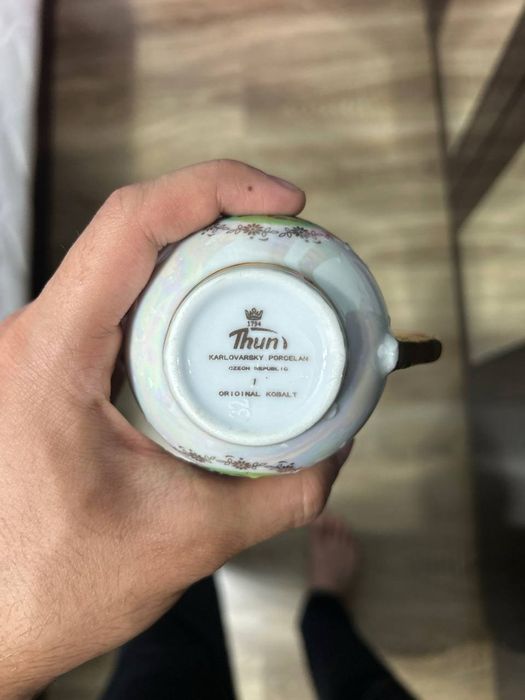 Антикварный Чайный сет компании Thun 1 original kobalt