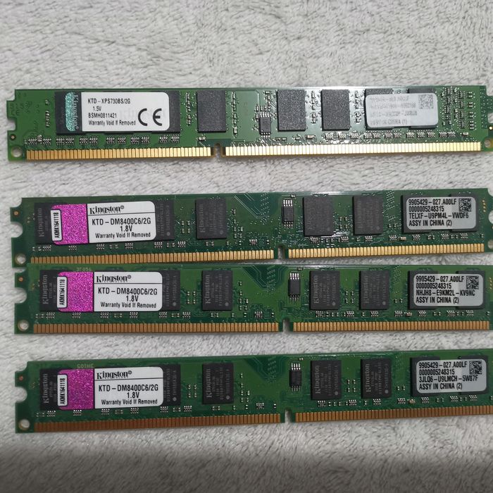 1/2/4/8 gb Ram ddr3 1666, 1860