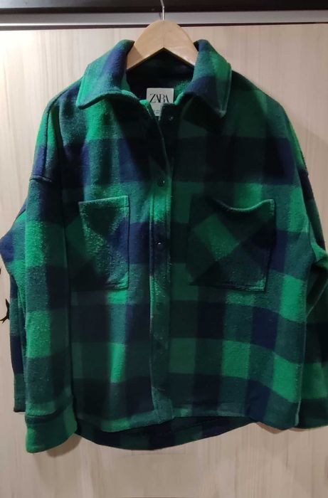 Топла зелена риза Zara