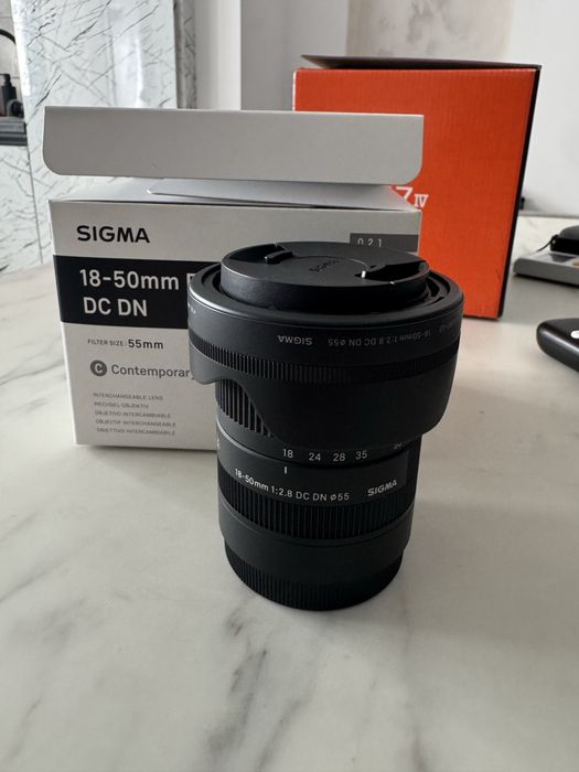 Obiectiv sigma 18-50mm f2.8 sony k&f filtru