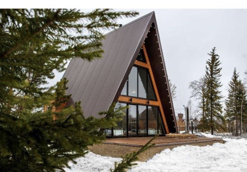 Producem o gama larga de cabane din lemn tip A construim orice suprafa