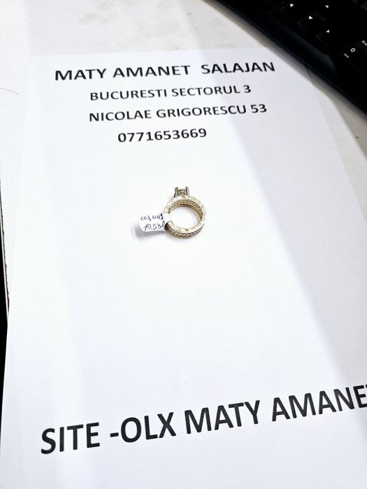 Vand inel dama din aur 14 k 10.53 g cod 449