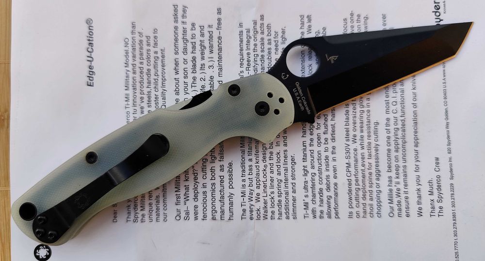 Spyderco Paramilitary 2 Exclusive Tanto