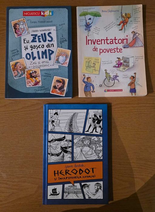 Eu Zeus si gasca din Olimp, Inventatori de poveste, Herodot, Mistere neelucidate, Exploratori, Istoria lui Razvan, Genialii