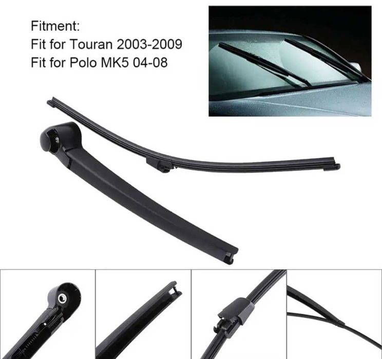Задна чистачка с рамо за VW Polo Touran Поло задно стъкло