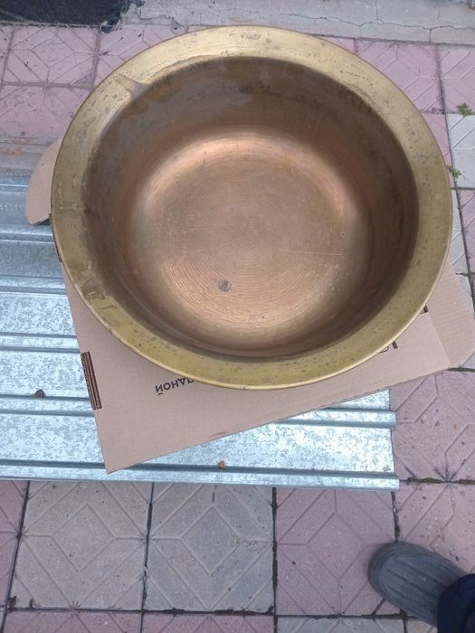 Медный таз для варки варенья