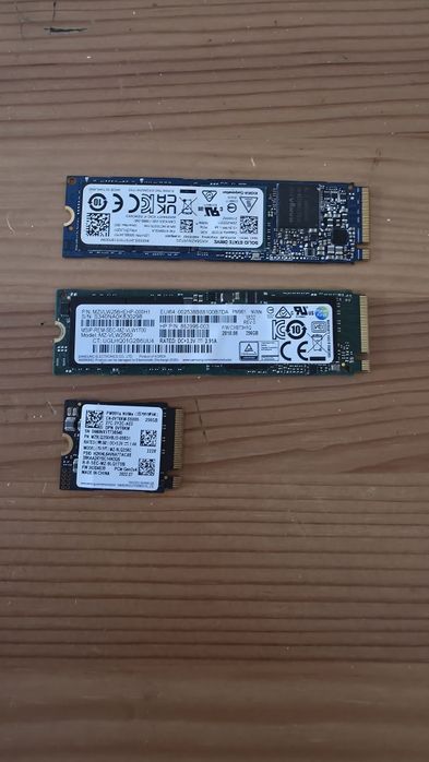 SSD M.2 NVMe 256GB 512GB Samsung Kioxia
