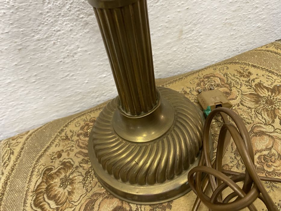 Френска газена лампа с месингова основа