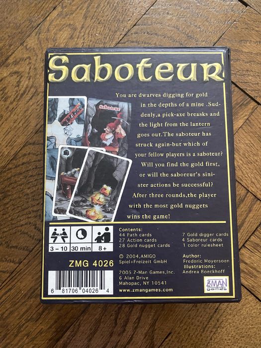 Saboteur board game