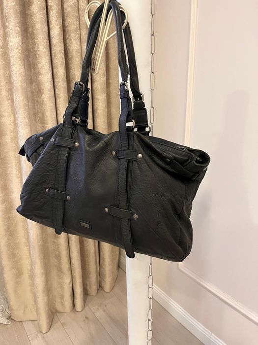 Сумка Mango из натуральной кожи