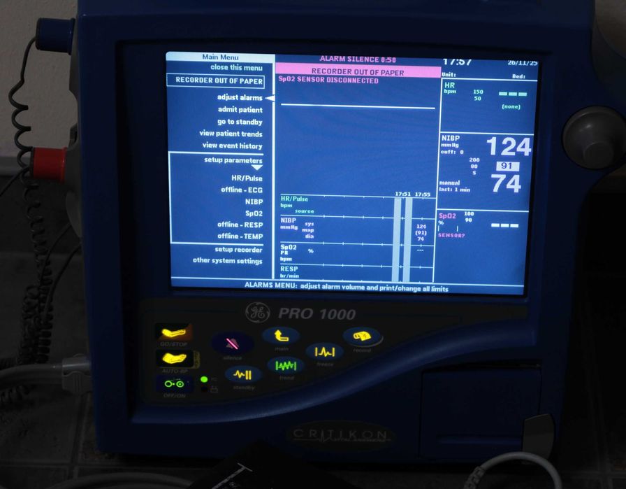 Monitor semne vitale DinaMap Pro1000 – Monitor pacient profesional