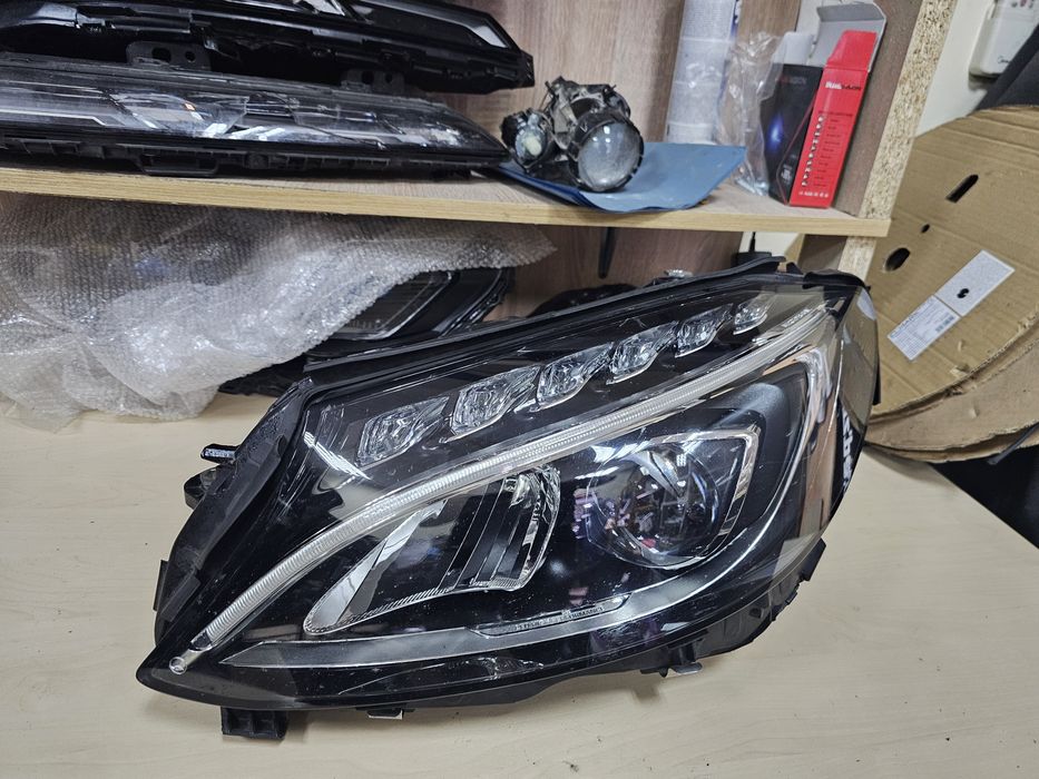 Ляв фар Mercedes W205 LED lqv far мерцедес 205 лед