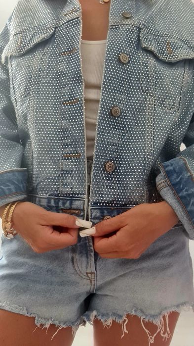Geaca blugi cu pietre Zara