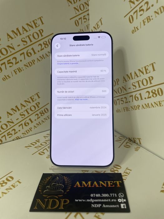 NDP Amanet Braila Iphone 16 Pro Max( 48037)