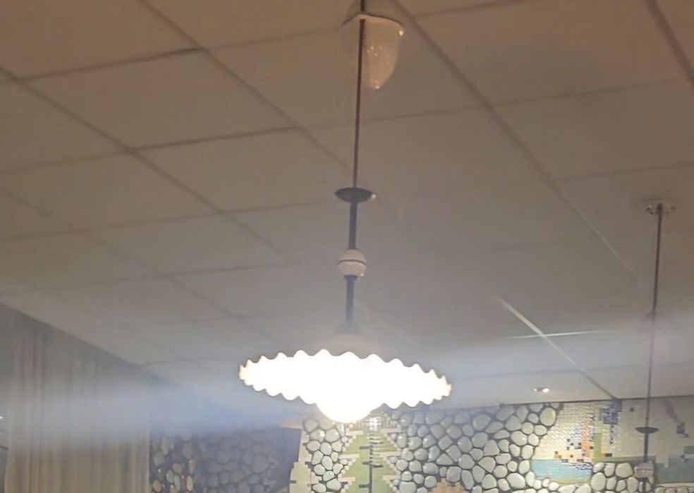 Lampa din ceramica cu contragreutate