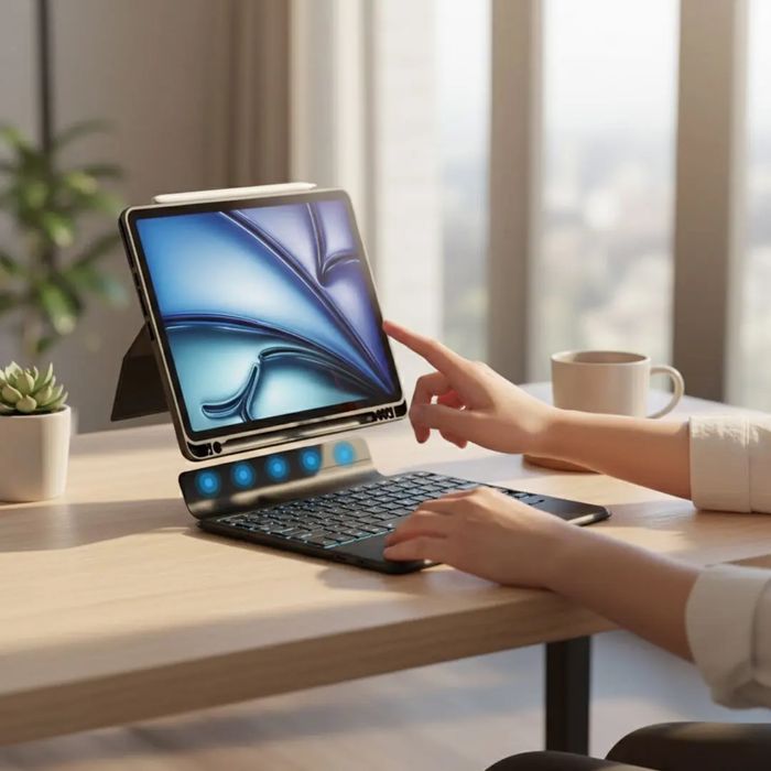 Чехол-клавиатура Yesido KB34B для iPad A16, iPad Air и iPad Pro