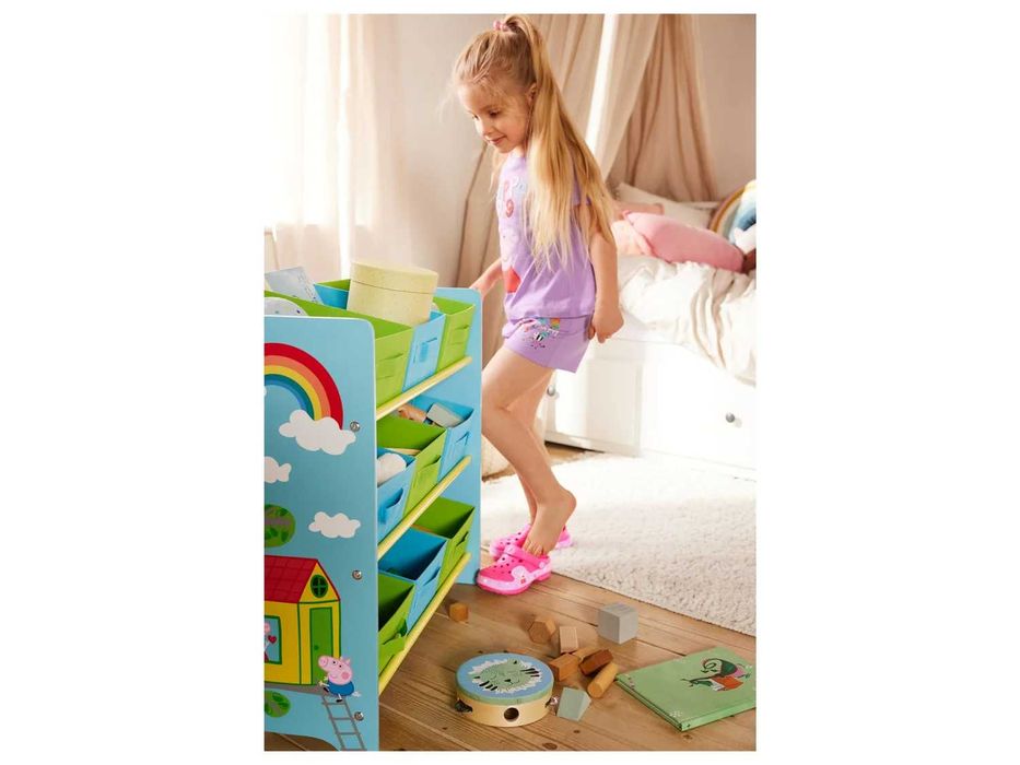 Детска етажерка органайзер за детски играчки и принадлежности 2 цвята